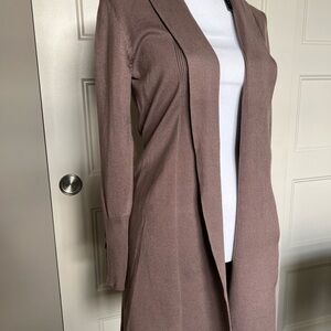 Premise Taupe Open Front Cardigan
